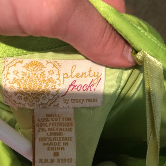 Lime green cocktail dress size 8 - Picture 4 of 4